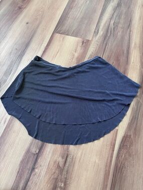 Classic Grey High-Low Circle Bullet Points Skirt